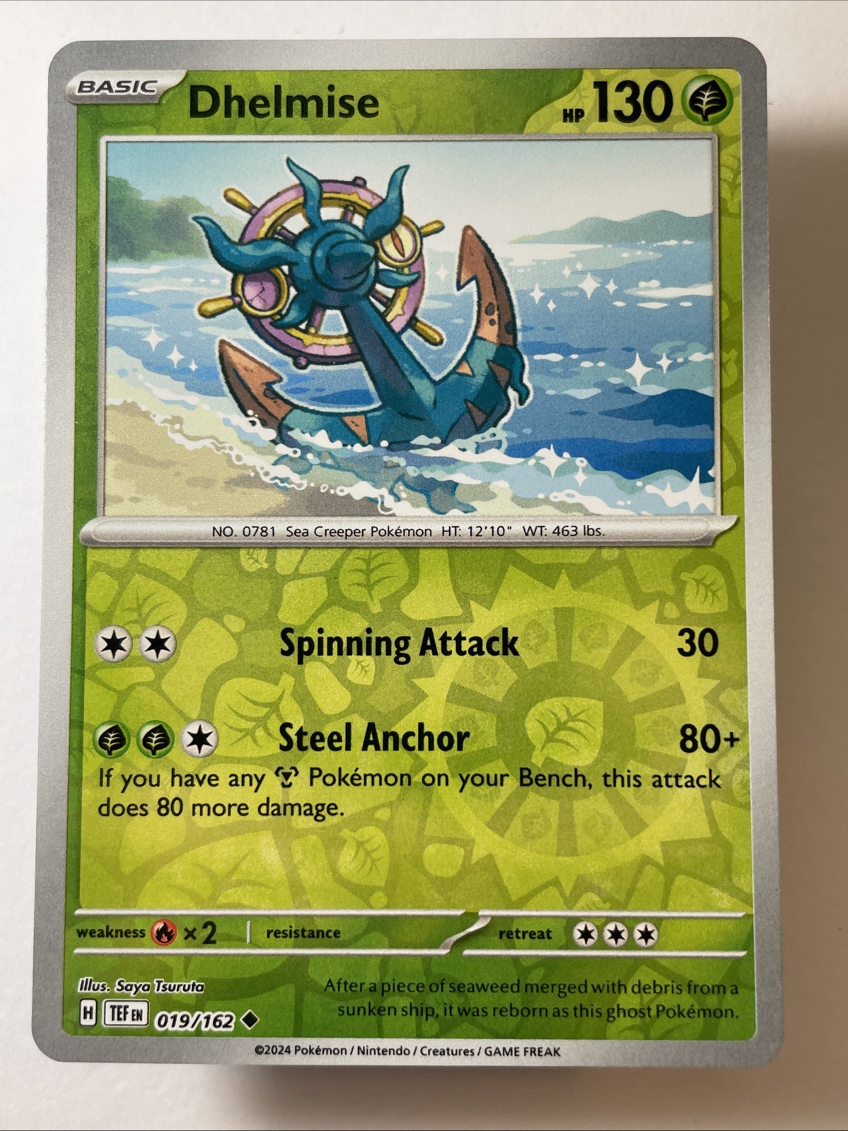 Dhelmise 019/162 - SV05: Temporal Forces Reverse Holo (NM)