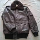 Pack-in Products Inc A-2 Flight Jacket Brown Leather Bomber 32 Fighter Pilot