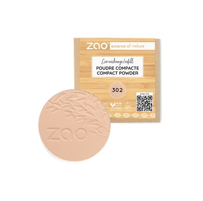 ZAO Refill Compact Powder - Beige Orange 302