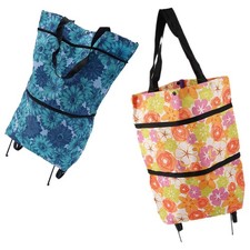  2 Pcs Shopping Trolley Replacement Bag Bags for Supermarket Folding Grocery