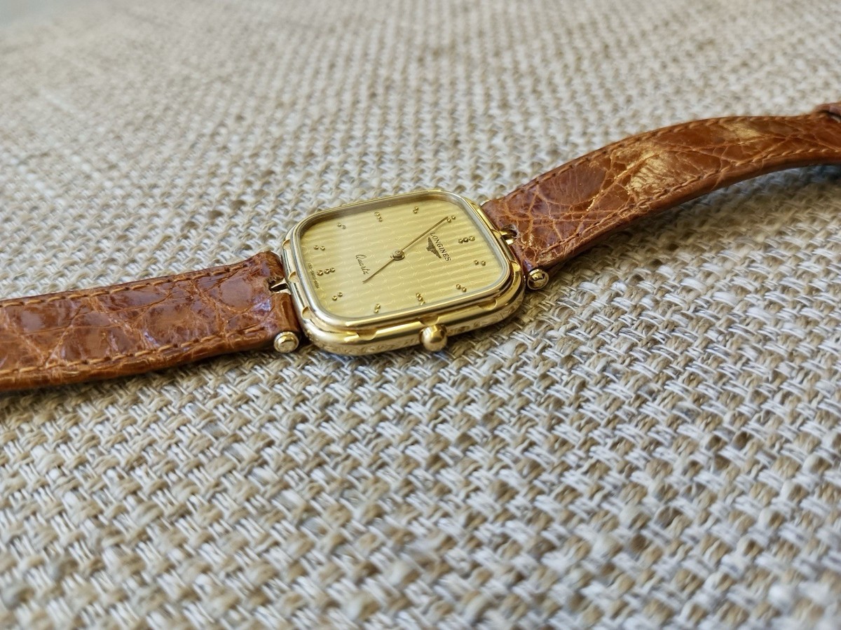 ✓ LONGINES - Gold Plated - RARE Vintage Swiss Quartz Watch w