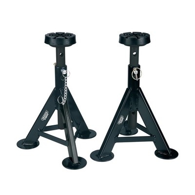 Draper Expert Achsständer 3 Tonne Schwarz Rundsattel Höhe 350-555mm 04336