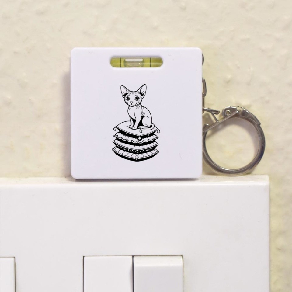 'Relaxed Sphinx Cat' Keyring Tape Measure (KM00046265) | eBay UK