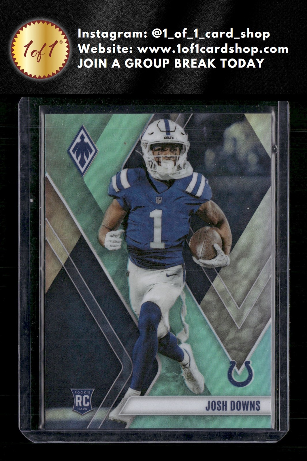 2023 Panini Phoenix #138 Josh Downs Teal #069/150 RC ZZ