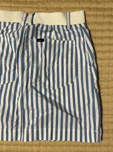 Lee Damen Skort 8 M blau weiß gestreift mittelhoher Bund Sportbekleidung - Bild 6 von 12