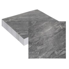 20Pcs 11.8"x11.8" Marble Peel and Stick Backsplash Wall Tiles, Dark Gray/White