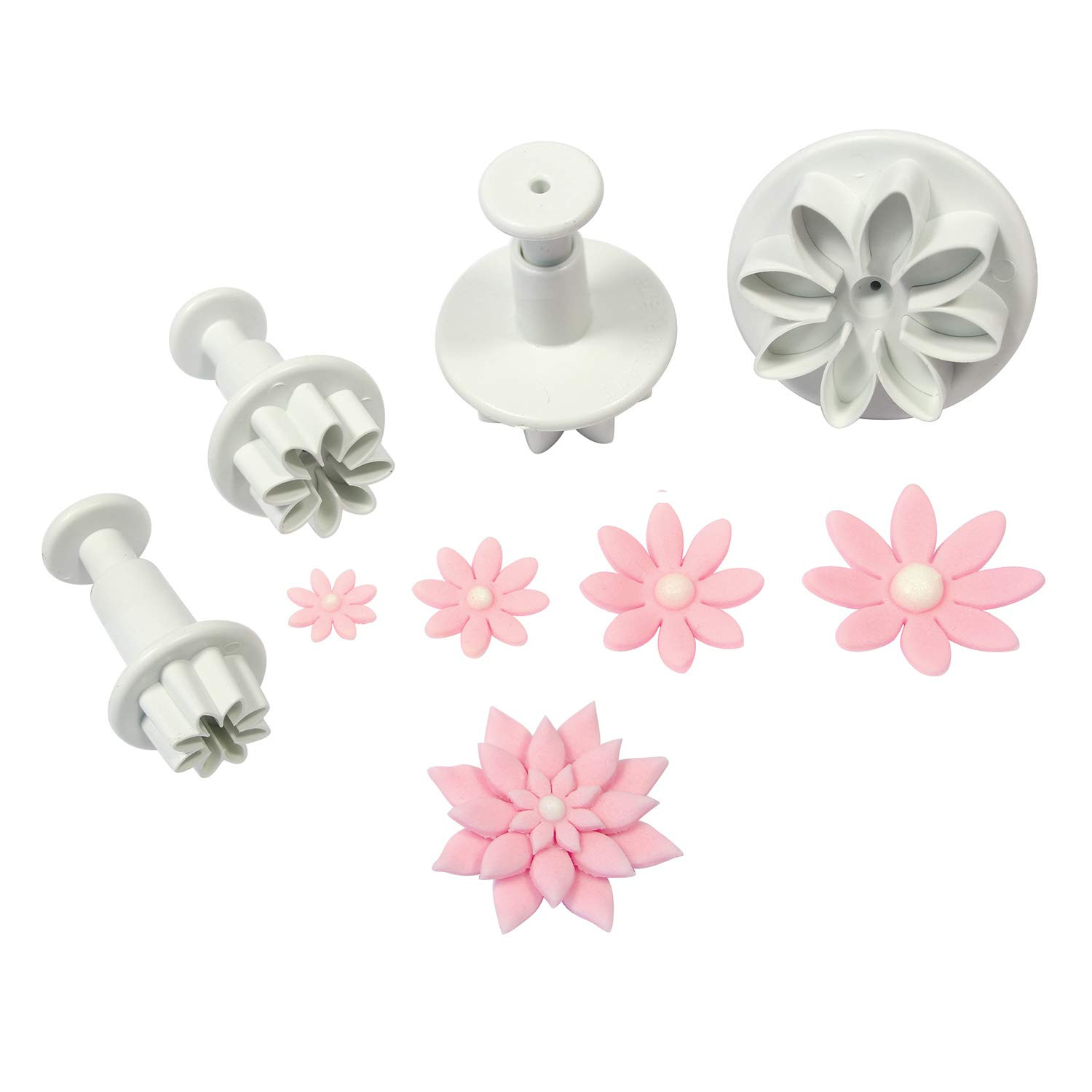 Plunger Cutters, Daisy, 4-Pack