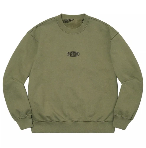 Supreme Liner col rond léger olive SS21 XL neuf
