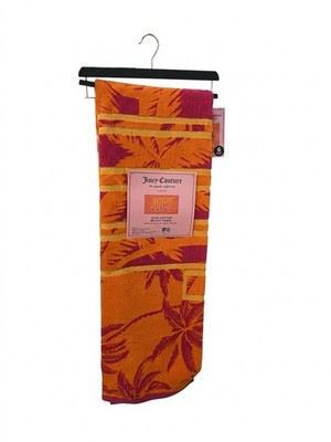 JUICY COUTURE JUICY LOGO TROPICAL   OVERSIZE BEACH / BATH TOWEL.NEW