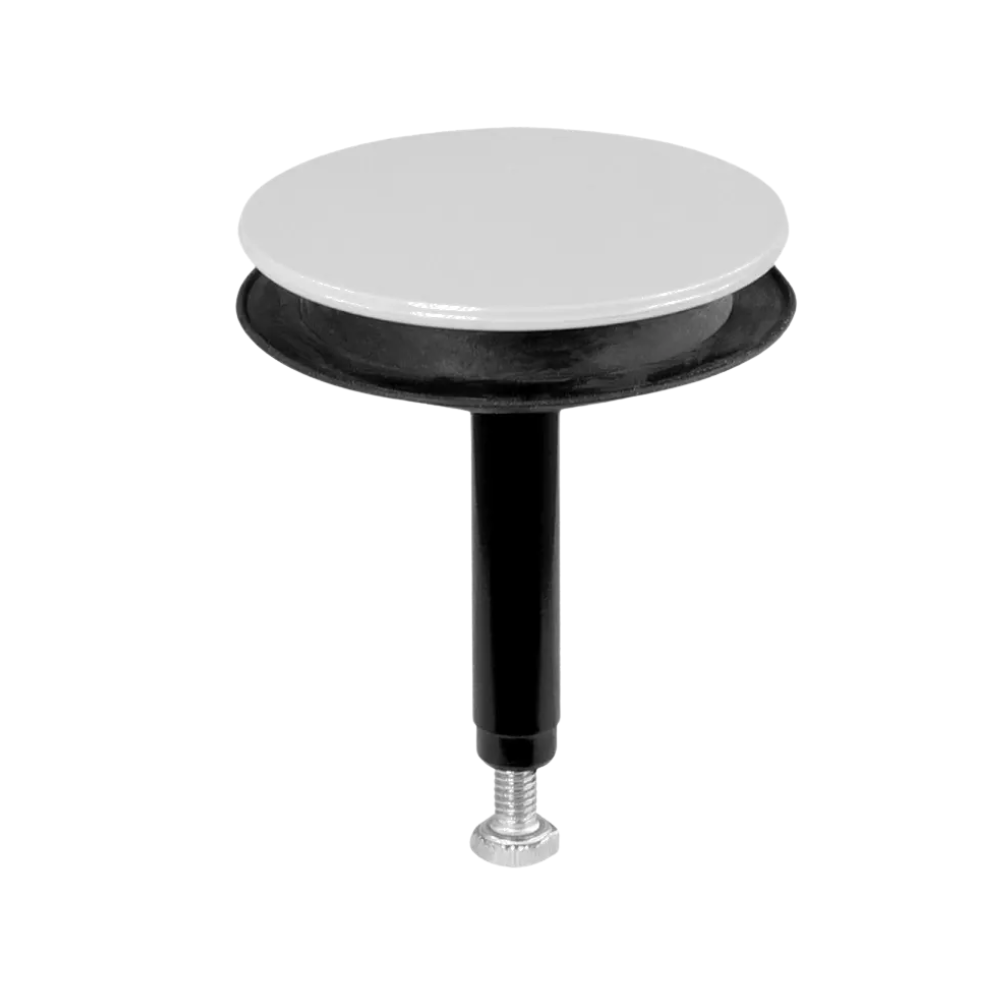 McAlpine White Pop-Up Plug - Stylish Bathroom Sink Accessory 80mm - PUPLUG-WH