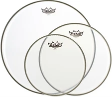 Remo Ambassador 3-pc Tom Pack - 10"/12"/16" - Clear