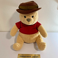 Christopher Robin Pooh Hat Style Mega Jumbo Big Plush Doll 15.7in Fluffy Japan