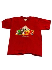2007 Walt Disney World Mickey Mouse Red Short Sleeve Tee Kids Sz Medium