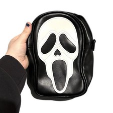 Scream Mask Design Black White Pouch Adult Unisex Halloween Theme