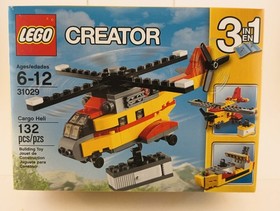 LEGO Creator 31029 New 132 pcs Cargo Heli 3 in 1 Helicopter Airplane Boat Sealed