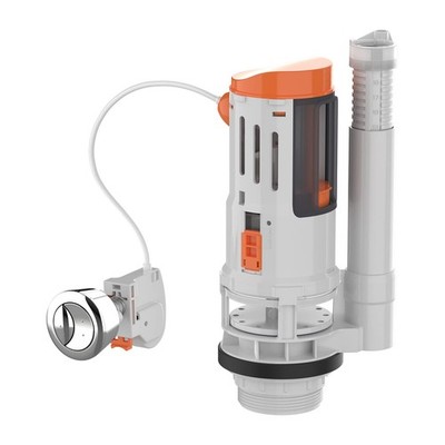 Ibergrif M20522 WC DUAL Spülventil mit Knopf, geeignet für 2 Zoll