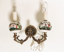 Applique da parete vintage originale ed elegante in stile Capodimonte
