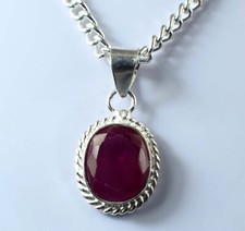 Padparadscha Pink Sapphire 11.90 Ct/12 mm Natural Oval Cut Gemstone Pendant