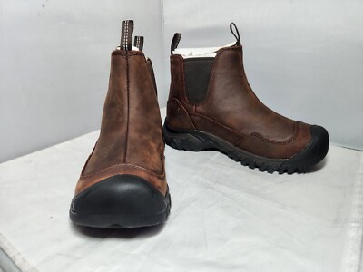 KEEN HOODOO III CHELSEA WATERPROOF BROWN WOMEN'S PULL ON BOOTS SZ