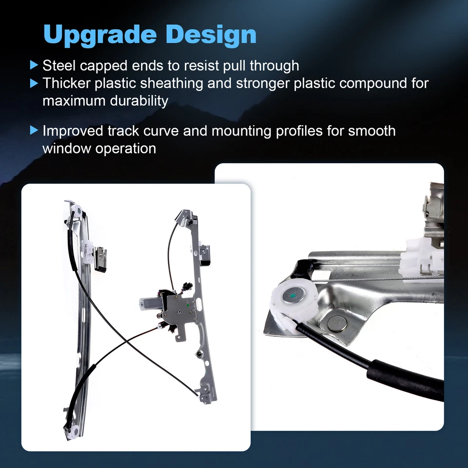 Regulador de ventana lateral del pasajero delantero con motor para Chevrolet Avalanche 2007-2013 Foto 4 de 4