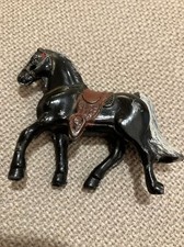VTG Lead Toy Horse ANTIQUE Diecast Metal Animal w/oChain Reins Made in Japan