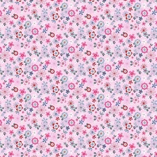 Michael Miller Fabrics~Doll Festival~Festive Flowers~Pink~BTY, CX10879 Floral