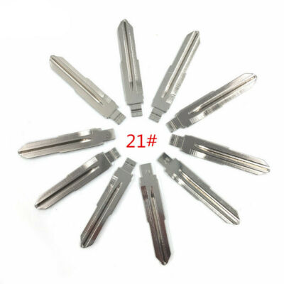 10pcs/lot Type 21# TOY41 Metal Blank Uncut Flip KEYDIY/VVDI/JMD Remote Key Blade