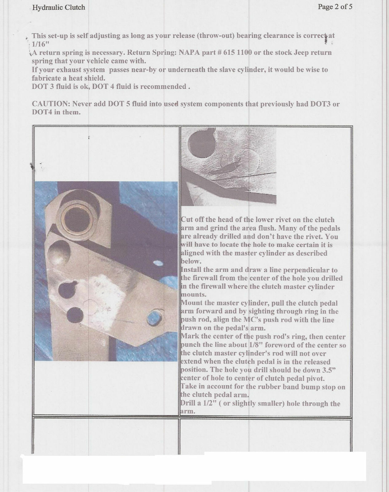 Hydraulic Clutch Kit Conversion Jeep CJ YJ Mustang 5.0 CJ5 CJ6 CJ7 CJ8