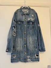 Ladies Long Denin Jacket Size S