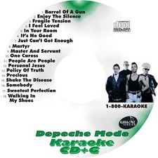 CUSTOM KARAOKE DEPECHE MODE RARE 18 SONG cdg CD G SOMEBODY POLICY OF TRUTH MORE