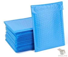 #0 ( Blue ) Poly Bubble Mailers Envelopes Bags 6x10 X - Wide CD DVD