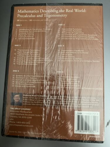 Great Courses Mathematics Describing Real World Precalculus Trigonometry DVD NEW - Picture 2 of 2