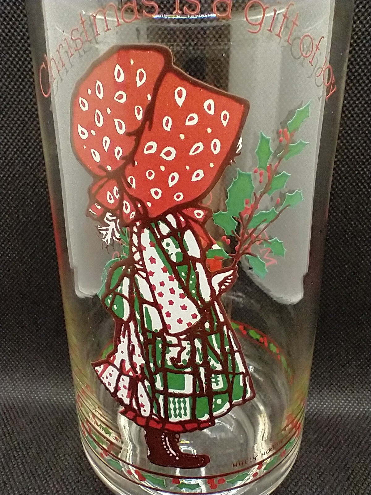 Vintage Holly Hobbie Coca-Cola American Greetings Glass 1982 Limited Edition