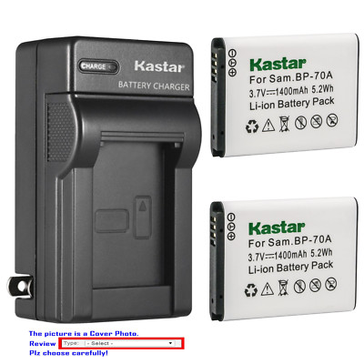 #ad Kastar Battery Wall Charger for Samsung Genuine BP 70A BP70A battery and charger $8.99