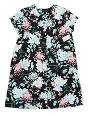 Miss Elaine Tropical Floral Snap Front Short Sleeve Women's Nightgown NWT