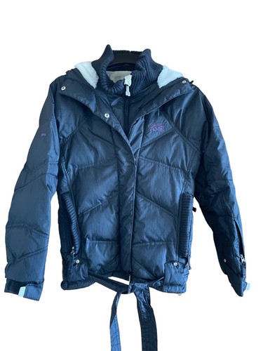 Sepia Women’s Down Snowboarding Ski Jacket Coat Size Small Black Winter Outdoor