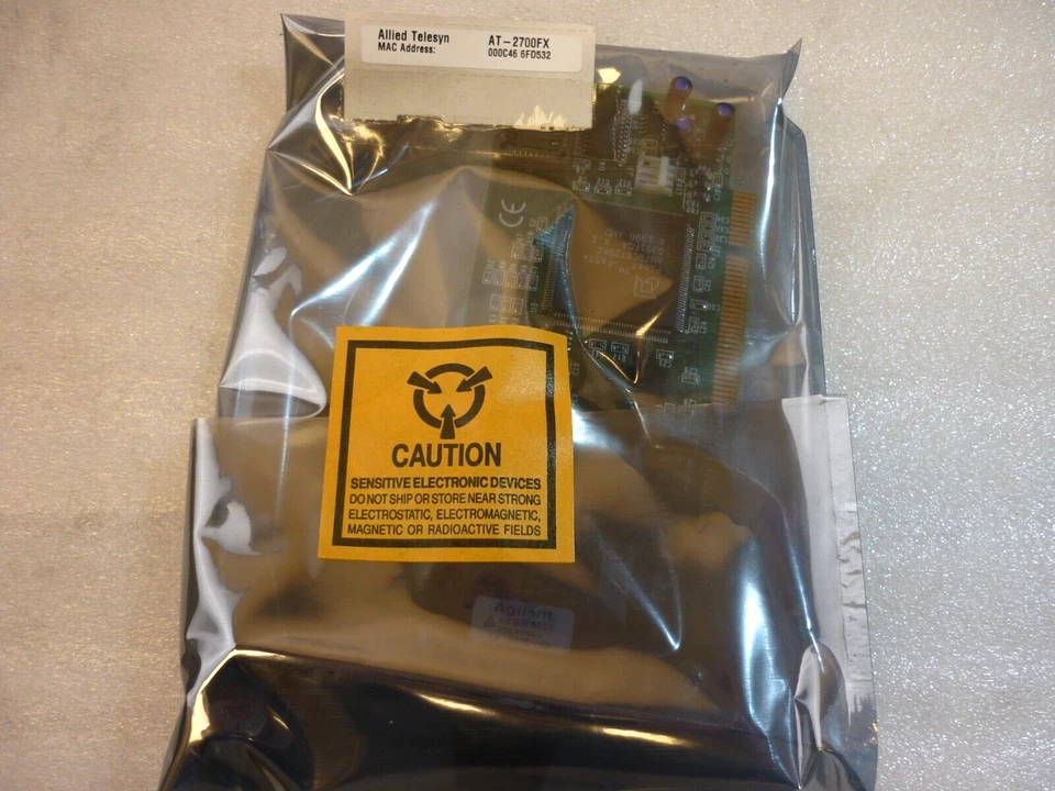 Allied Telesyn 100BFX PCI Card, pn AT-2700FX - Image 4 of 4