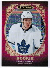20/21 2020 UPPER DECK STATURE EGOR KORSHKOV #167 ROOKIE PORTRAIT VARIANT RED /25