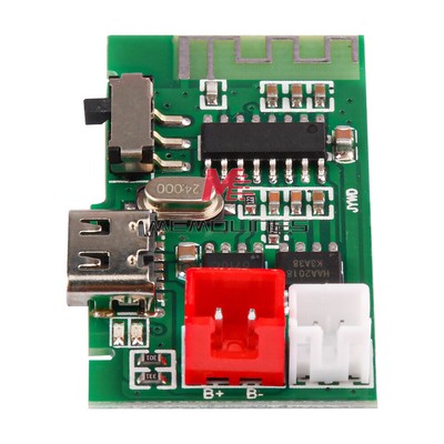 Micro USB/Type-C 4Ω 3W Bluetooth Power Amplifier 3.7V Li Battery Module 3-in-1