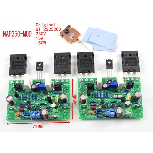 Q-BAIHE Fai da Te NAP250 MOD Stereo Canale 2 PCS Power Amplifier Final Board