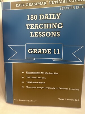 Easy Grammar Grade 11 Teacher Guide