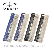 PARKER QUINK FLOW BALL PEN POINT REFILLS REFILL - BLUE BLACK MEDIUM FINE CHOOSE