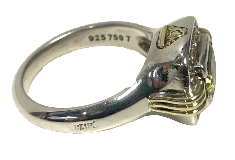 Кольцо LAGOS CAVIAR из чистого серебра 18 карат золото кварц размер 7 - Изображение 4 из 4