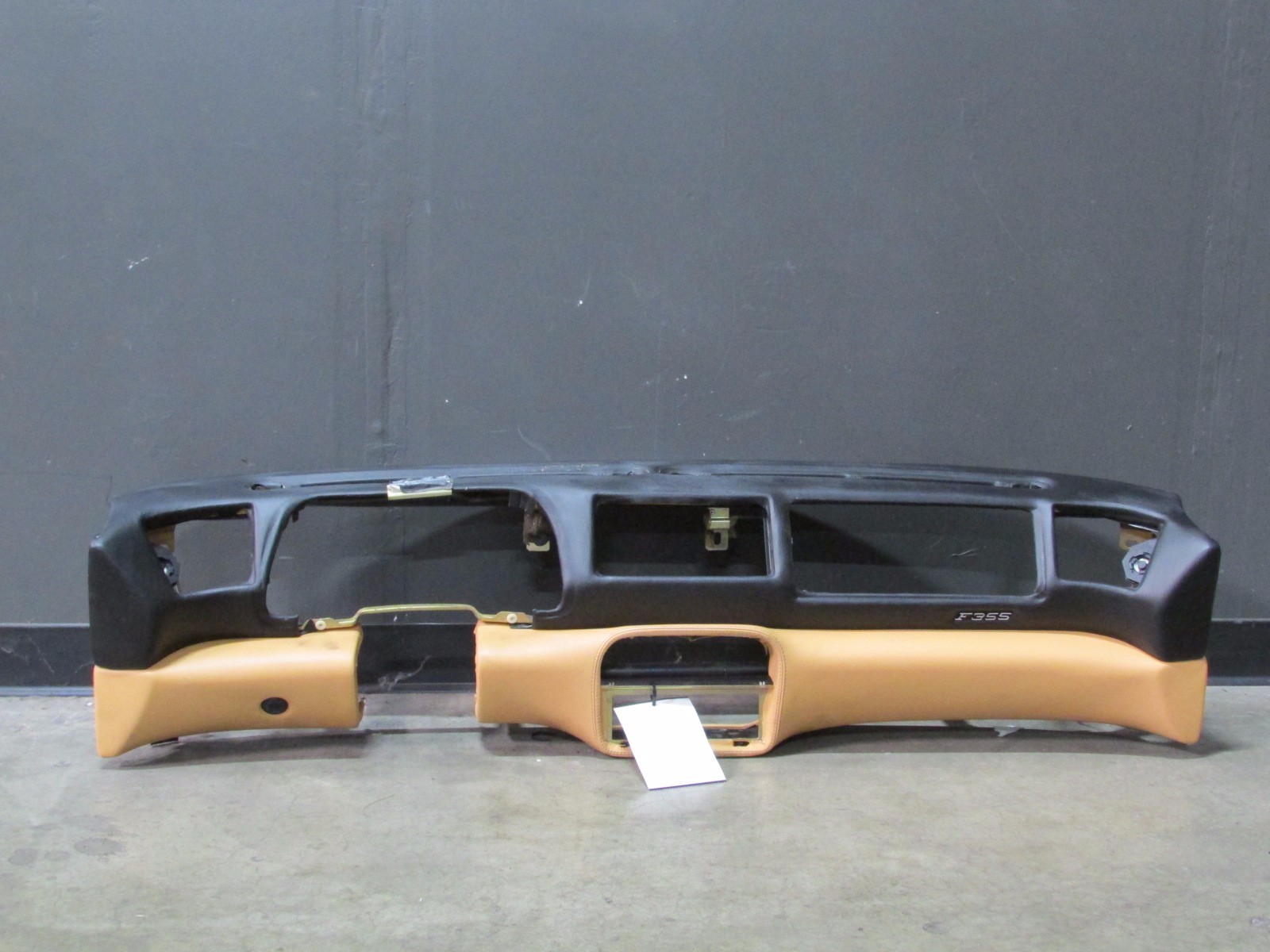 Ferrari 355, Main Upper Dash Assembly, Black, Used, P/N 65236800