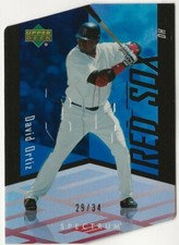 2007 Upper Deck Spectrum #4 David Ortiz 29/34 Blue Die Cut RARE RED SOX 