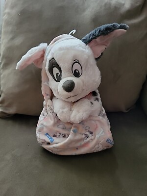 Disney Parks RENEWED 101 Dalmatians Patch Baby In a Blanket Pouch Plush  2023 