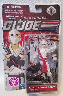 GI Joe 30th Anniversary Cobra Storm Shadow Renegades von Hasbro Moc versiegelt Sehr guter Zustand