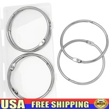 3 Inch Loose Leaf Binder Rings Metal Keychain Book Rings 6 Pack Durable Steel US