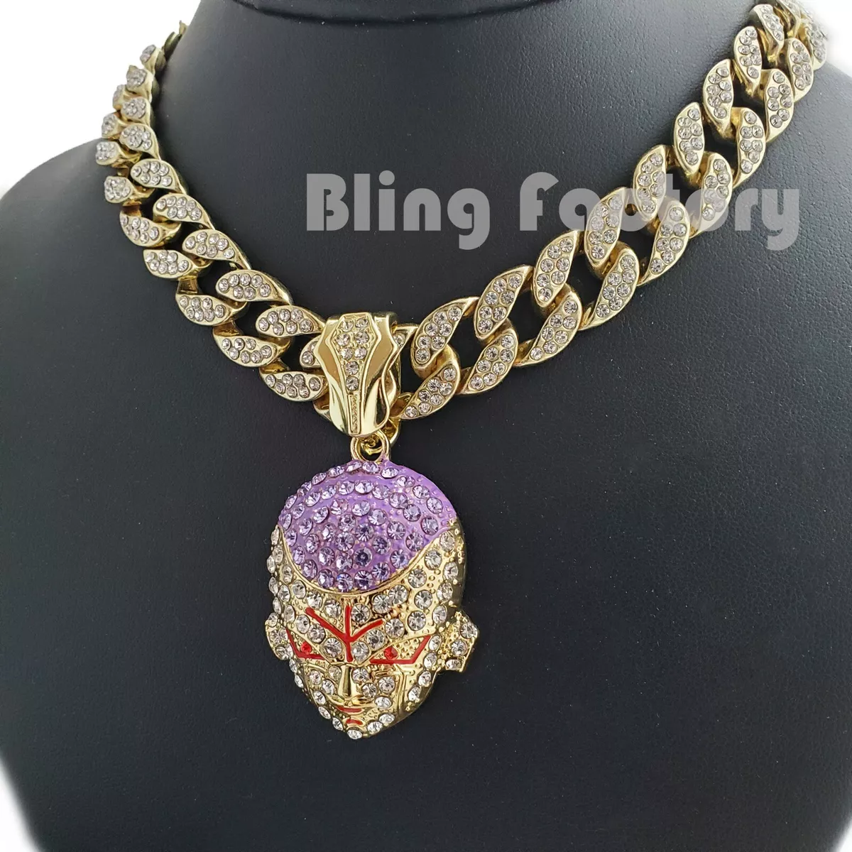 Iced out hotsell frieza pendant