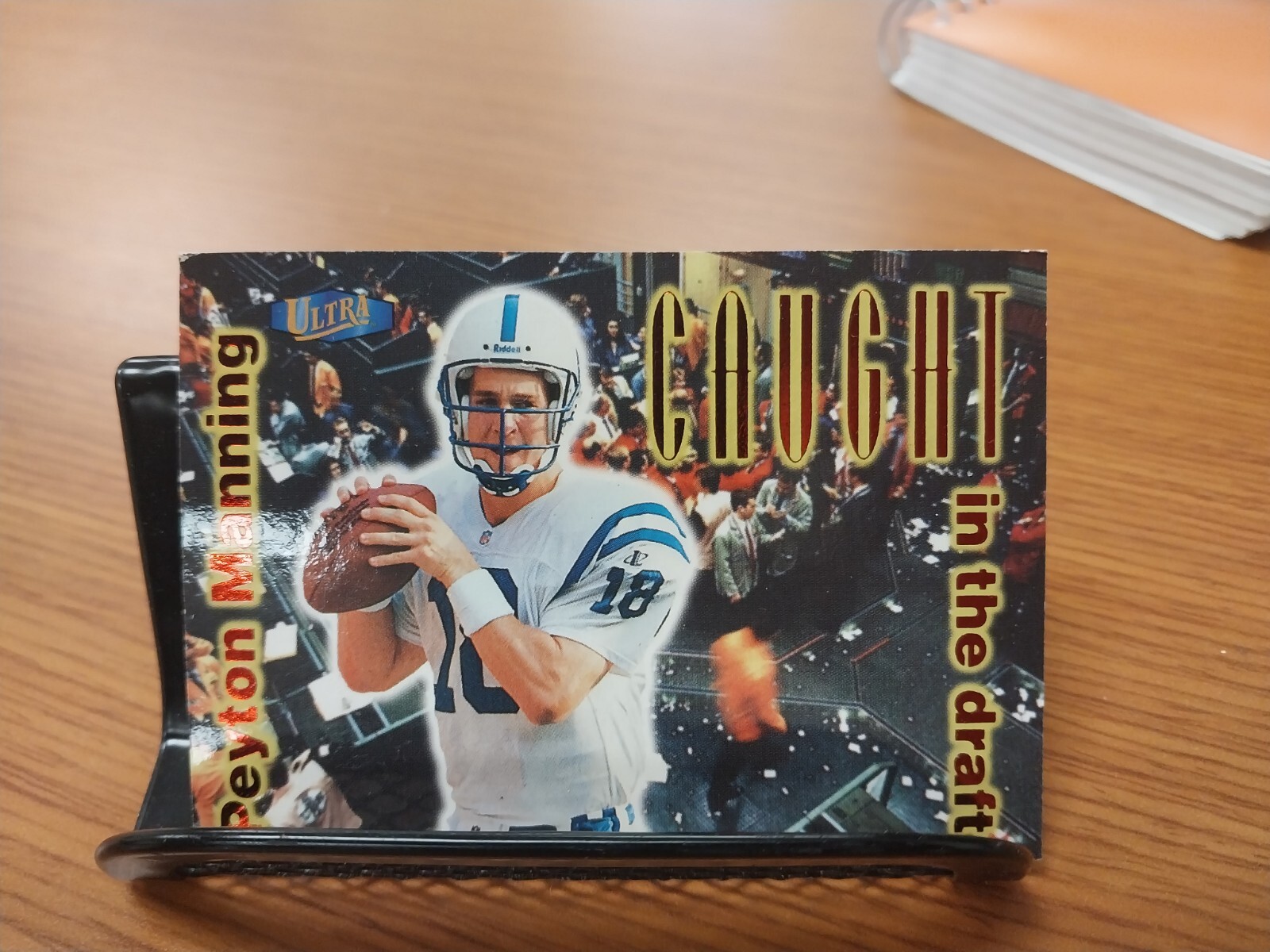 PEYTON MANNING "1998 FLEER ULTRA - CAUGHT IN THE DRAFT" ROOKIE INSERT HOF